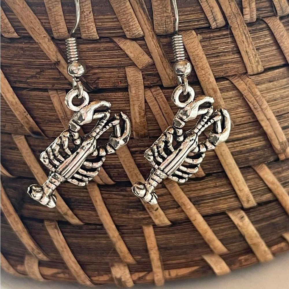 Silver Lobster Earrings